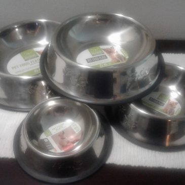 Metal Silver Feed Bowls